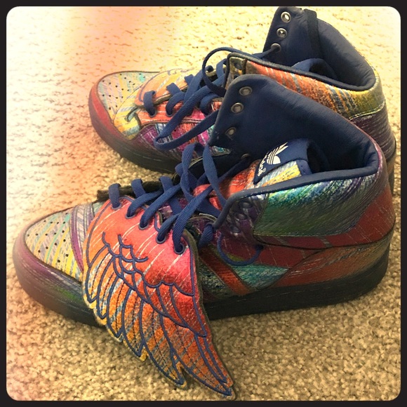 jeremy scott adidas rainbow